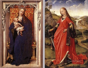 Rogier van der Weyden Painting - Díptico del pintor holandés Rogier van der Weyden